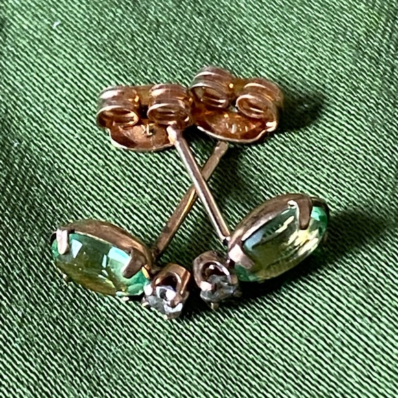 Tru-Kay I August Birthstone Earrings I 14KT GF - Picture 8 of 11